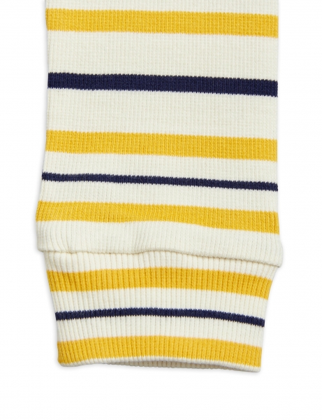 MINI RODINI Leggings Rib Streifen - gelb